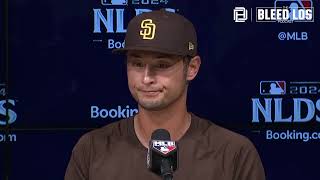 Dodgers Postseason Padres Yu Darvish discusses facing Dodgers in NLDS Shohei Ohtani and more [upl. by Neelak]