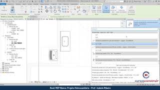 Revit MEP 2019 Básico Aula 724 Inserindo componentes no projeto hidrossanitário [upl. by Onavlis]