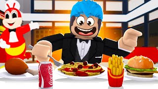 Eating In Jollibee  ROBLOX  KUMAIN AKO SA JOLLIBEE NG LIBRE [upl. by Enrahs]