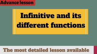 Basic English Grammar Giving reasons with infinitives [upl. by Irdua33]