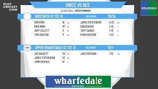 Upper Wharfedale CC 1st XI v Birstwith CC 1st XI [upl. by Ettesel646]