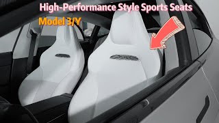 NEW Model 3 Highland Performance Sport Seats Upgrade tesla teslamodely [upl. by Baniez]