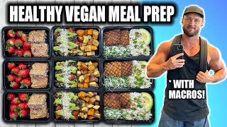 Healthy amp Delicious Vegan Meal Prep  Macros Included [upl. by Anonyw]