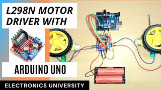 L298n Motor Driver Arduino  Working  L298n  BO Motors  Arduino Uno  Arduino Project  Motors [upl. by Herstein]