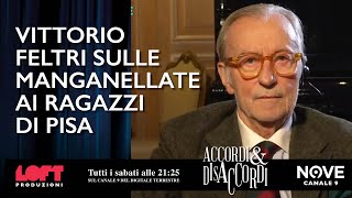 Vittorio Feltri sulle manganellate ai ragazzi di Pisa [upl. by Ahtael]