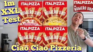 ITALPIZZA la Numero Uno Pizza Salamino 5 Formaggi Prosciutto e Funghi Tonno amp Cipolla im Test [upl. by Rebmaed]