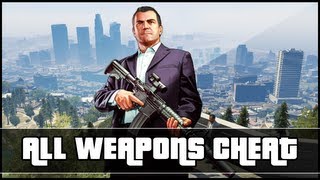 GTA 5 Give ALL Weapons Cheat Code Xbox 360 amp PS3 quotGTA 5 Cheatsquot [upl. by Rani]