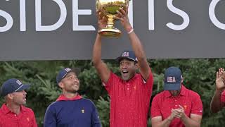 Team USA Celebrates Historic 10th Consecutive Presidents Cup Victory [upl. by Disario]