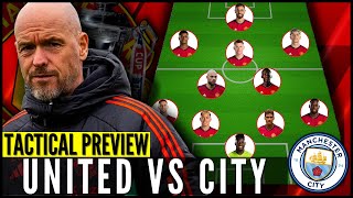 Manchester United vs Man City Tactical Preview  Lineup Reaction  LIVE Analysis [upl. by Chessy]