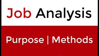 What is Job Analysis  purpose of the job analysis  Methods of job analysis Hindi  Urdu [upl. by Neitsirhc]