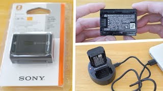 Sony A7III NPFZ100 Battery amp NewmowaWasabi Dual Charger 4K Unboxing for A9 A7RIII A7SIII [upl. by Ahsilaf]