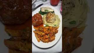 Biggest Italian Portions in Las Vegas is at Carmines [upl. by Dogs]