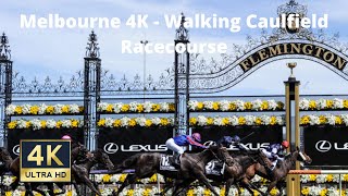 Melbourne 4K  Walking Caulfield Racecourse  The Home Of The Melbourne Cup [upl. by Ahsenroc]