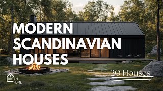 20 Modern Scandinavian Houses  Scandinavian House Ideas [upl. by Siramed304]