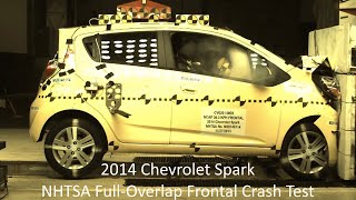 20132015 Chevrolet Spark NHTSA FullOverlap Frontal Crash Test [upl. by Lednar]