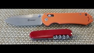 Knife Review Ganzo G7452 HK Axis type knife [upl. by Gnehc]