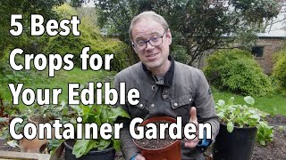 5 Best Crops for Your Edible Container Garden [upl. by Fein]