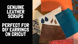 Genuine Leather On Amazon  How to Make Leather Earrings On A Cricut With Scrap Leather [upl. by Figge]