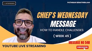 Chiefs Wednesday Message 548  Week 45  Wednesday Message 548 By Pathman  Chief Message 548 Hindi [upl. by Ahdar]