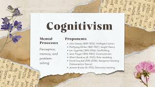 Classic Learning Theories Behaviorism Cognitivism Humanism [upl. by Janos]