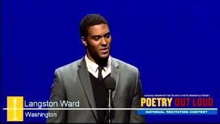 Poetry Out Loud Langston Ward Recites quotA March In The Ranks HardPrest And The Road Unknownquot [upl. by Ybot]