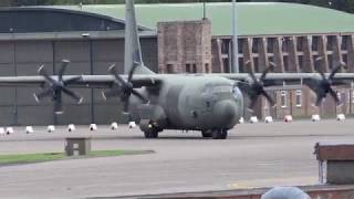 Exercise Chameleon 2019  Leuchars Station  RAF C130 Hercules 4KUHD [upl. by Alfi]