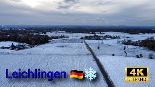 Leichlingen with snow 🇩🇪❄️  4K Full HD [upl. by Durrett140]