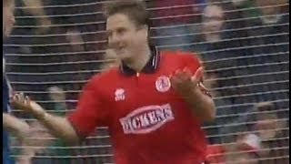 Middlesbrough v Millwall 199495 HENDRIE GOAL [upl. by Feodor]