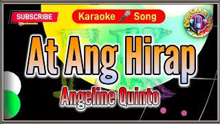 At Ang Hirap  Angeline Quinto  Karaoke Version  Lyrics  Cover [upl. by Hairahcez]