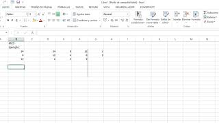 MAXIMO COMUN DIVISOR CON EXCEL MCD EN EXCEL [upl. by Hoppe]