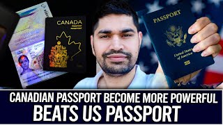 Canadian Passport Becomes More Powerful Beats USA Passport in World Ranking [upl. by Docile43]