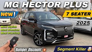 New MG Hector Plus 7 Seater 2025  Hector Plus Sharp Pro CVT petrol Walkaround Review ✅ [upl. by Nanda]