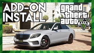 GTA 5 How to Install ADDON Cars GTA 5 PC Mod Tutorial [upl. by Ajroj]