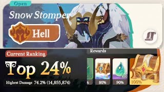 AFK Journey Dream Realm Snow Stomper Hell Top 24 as F2P and Promo Code [upl. by Ivz114]