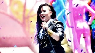 Demi Lovato  Really Dont Care Backdrop Official from the DEMI World Tour [upl. by Haseefan]