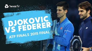 When Novak Djokovic Played Roger Federer in the 2015 Nitto ATP Finals Final [upl. by Ronnica]