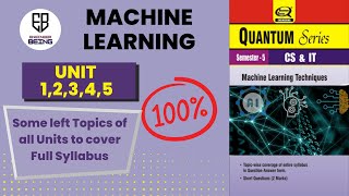 Machine Learning AKTU  Remaining Topics of ML [upl. by Inittirb]