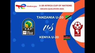 Tanzania 1 2 Kenya  TotalEnergies U20 Africa Cup of Nations AFCON Qualifiers 2024 [upl. by Ziana]