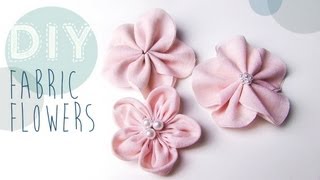 DIY StoffBlumen selber machen [upl. by Aira]