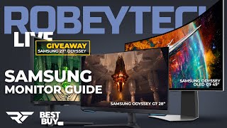 Giveaways  Samsung Monitors 27quotOdyssey G4 28quot Odyssey G7 and 49quot Odyssey G9 Ultrawide [upl. by Tews]