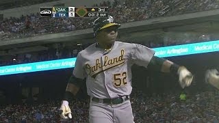 OAKTEX Cespedes skies a solo shot to left field [upl. by Maitund]