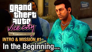 GTA Vice City Definitive Edition  Intro amp Mission 1  In the Beginning [upl. by Erund]