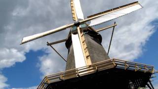 Working flour windmill in Holland [upl. by Hein]