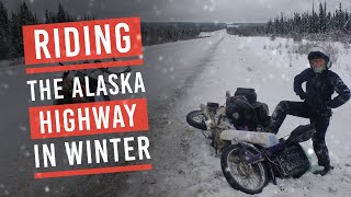 EP4 The Alaska Highway on motorbikes in winter Alaska to Argentina on Honda c90s [upl. by Harriett]