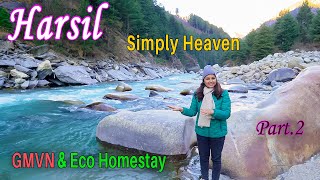 Huts amp Cottages Ganga Kinare  Harsil GMVN Uttarakhand Beautiful Homestays Kalp Kedar Harsil Pt 2 [upl. by Anihpled965]