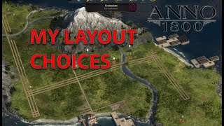 Anno 1800 My island layout choices [upl. by Betz]