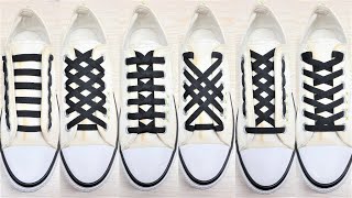 12 ways to tie your shoes How to tie shoelaces Shoes lace styles shoelace shorts viral diy [upl. by Gabriele]