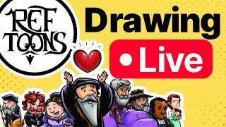 Live Drawing Pilgrims Progress  New Cover Art [upl. by Esojnauj]