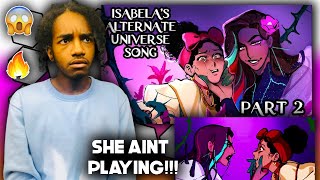 Isabelas Alternate Universe Song quotSurface Pressurequot Part 2  My REACTION  Encanto ANIMATIC [upl. by Nnylhtak]