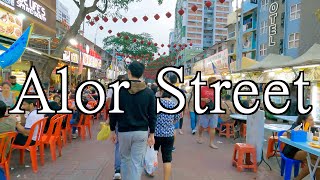 【Malaysia Walk】Alor Street Kuala Lumpur [upl. by Orpah]